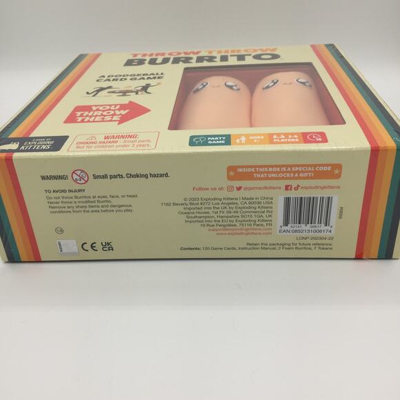 NEW Throw Throw Burrito Party Card Game New Sealed by Exploding Kittens - Picture 4 of 4